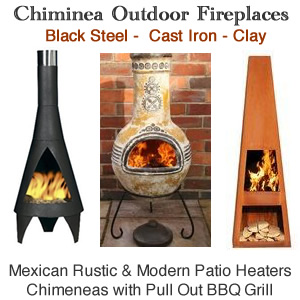 Chimineas Outdoor Fireplace Heater